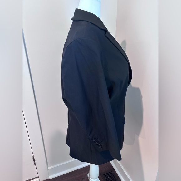 Torrid Plus Size 3 (3X / 22) Black One-Button Blazer Jacket Career Workwear - Picture 10 of 16